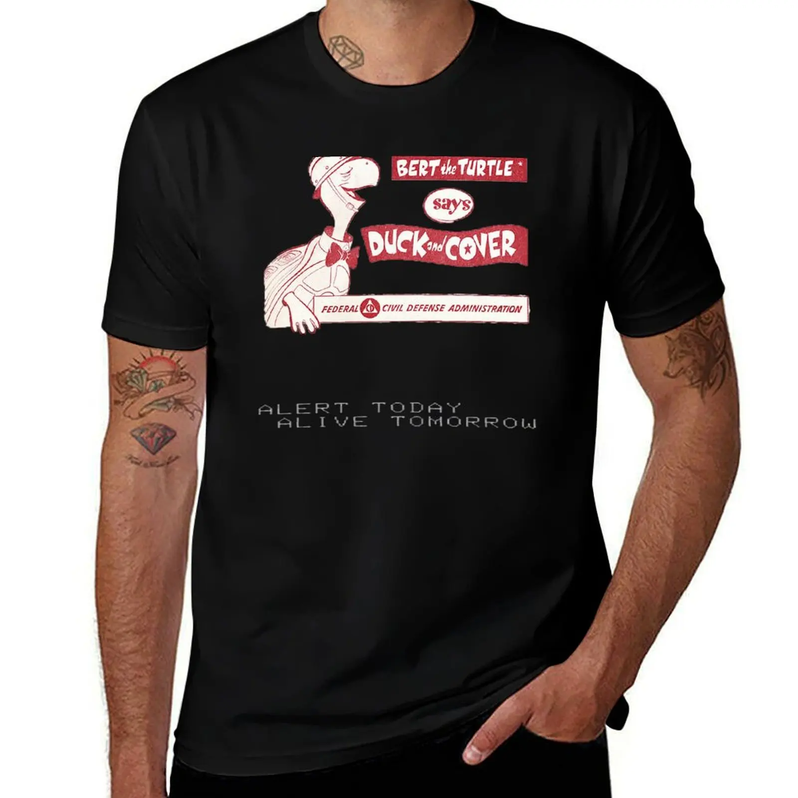 Alerte aujourd'hui, vie demain! T-shirt décontracté à manches courtes pour hommes