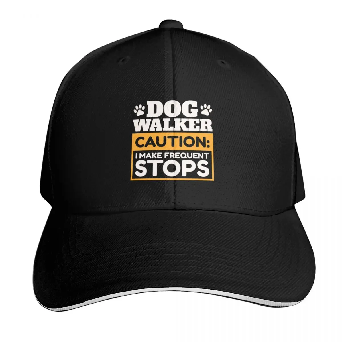 Dog Walker Caution I Make Frequent Stops Baseball Cap Outdoor Golf Running Hiking Summer Beach Travel Streetwear Hip Hop Trendy