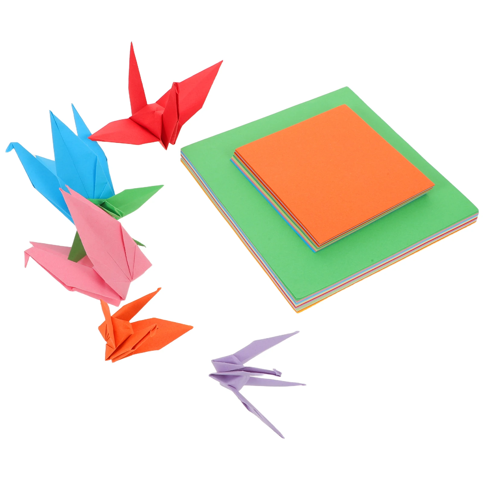 

10 Bags Colored Square Double-Sided Folding Sheets For Kids Diy Crafts Classroom Decorations Origami Set Paper Crafts For Kids