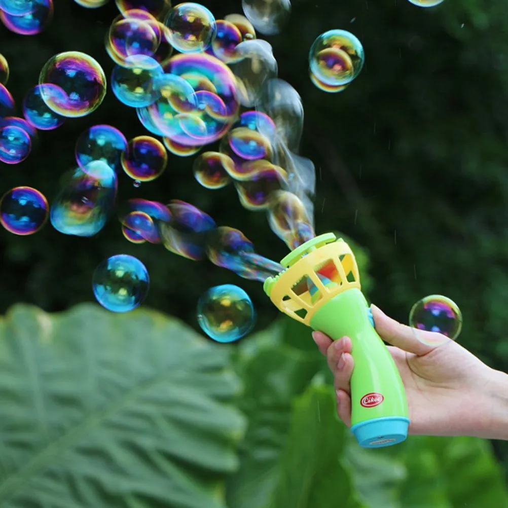 

Электрическая машина для мыльных пузырей с вентилятором для детей, премиум-класса, безопасная, из АБС-пластика, с подставкой для вентилятора, тысячи пузырей, для улицы, пляжа, бассейна