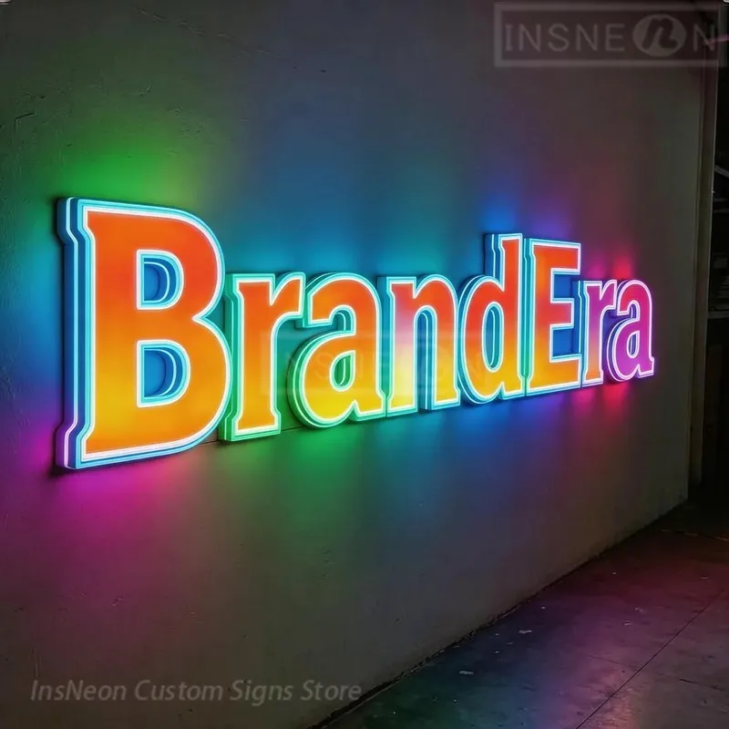 custom-logo-brandera-stainless-steel-metal-signage-app-control-led-light-board-waterproof-indoor-outdoor-home-park-animation