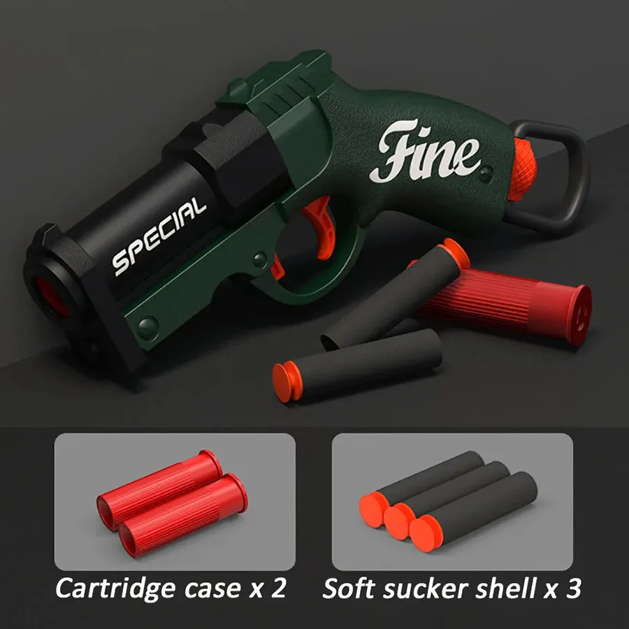 Mini S686 Hülsenauswerfer Soft-Bullet-Launcher Spielzeugpistole Airsoft Schaumstoffkugel-Blaster CS Outdoor-Spielpistole Kinderpistole