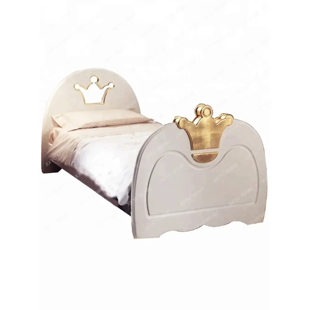 Customized Classical White Paint Children's Single Bed kids bed