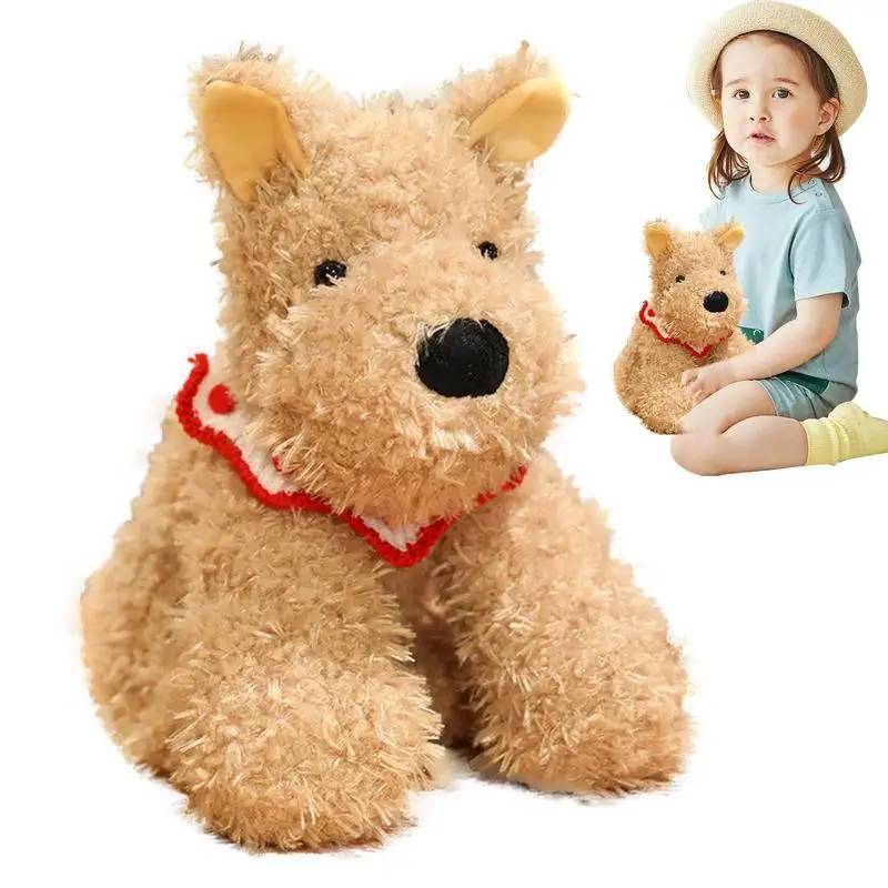 Dog Plushie West Highland Dog Stuffed Animals Plush Adorable Handcrafted Comfortable Stuffed Puppy For Kids & Home Decor Room