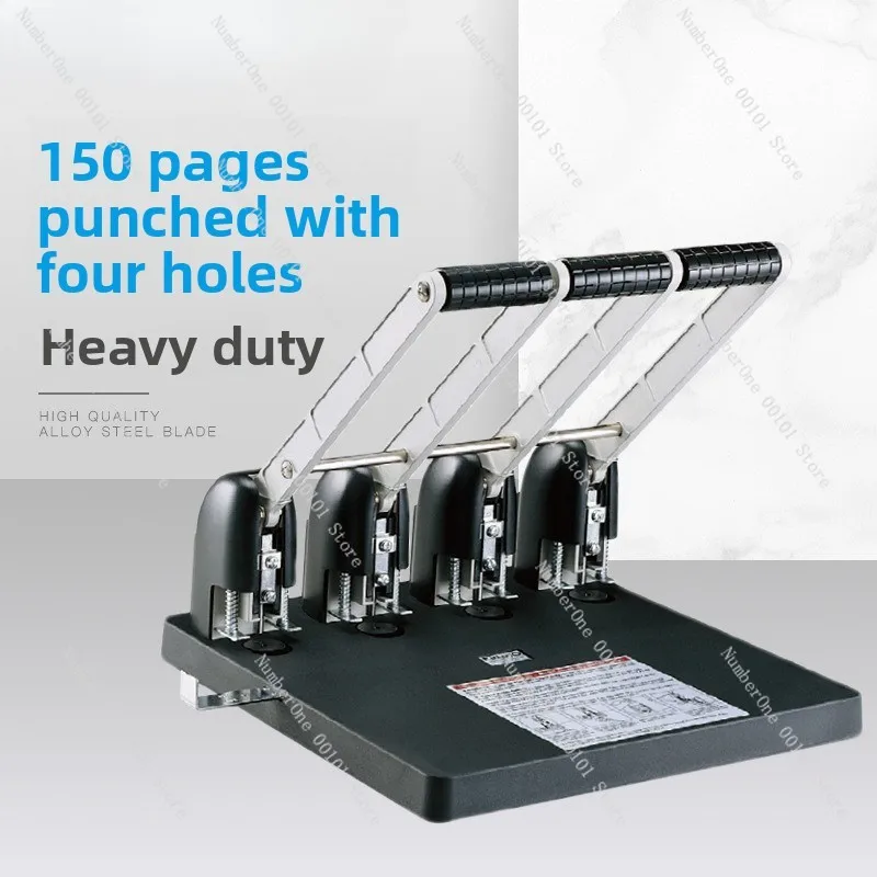 150 Sheets Heavy Duty Puncher, 2/3/4 Hole Office Paper Punch Machine