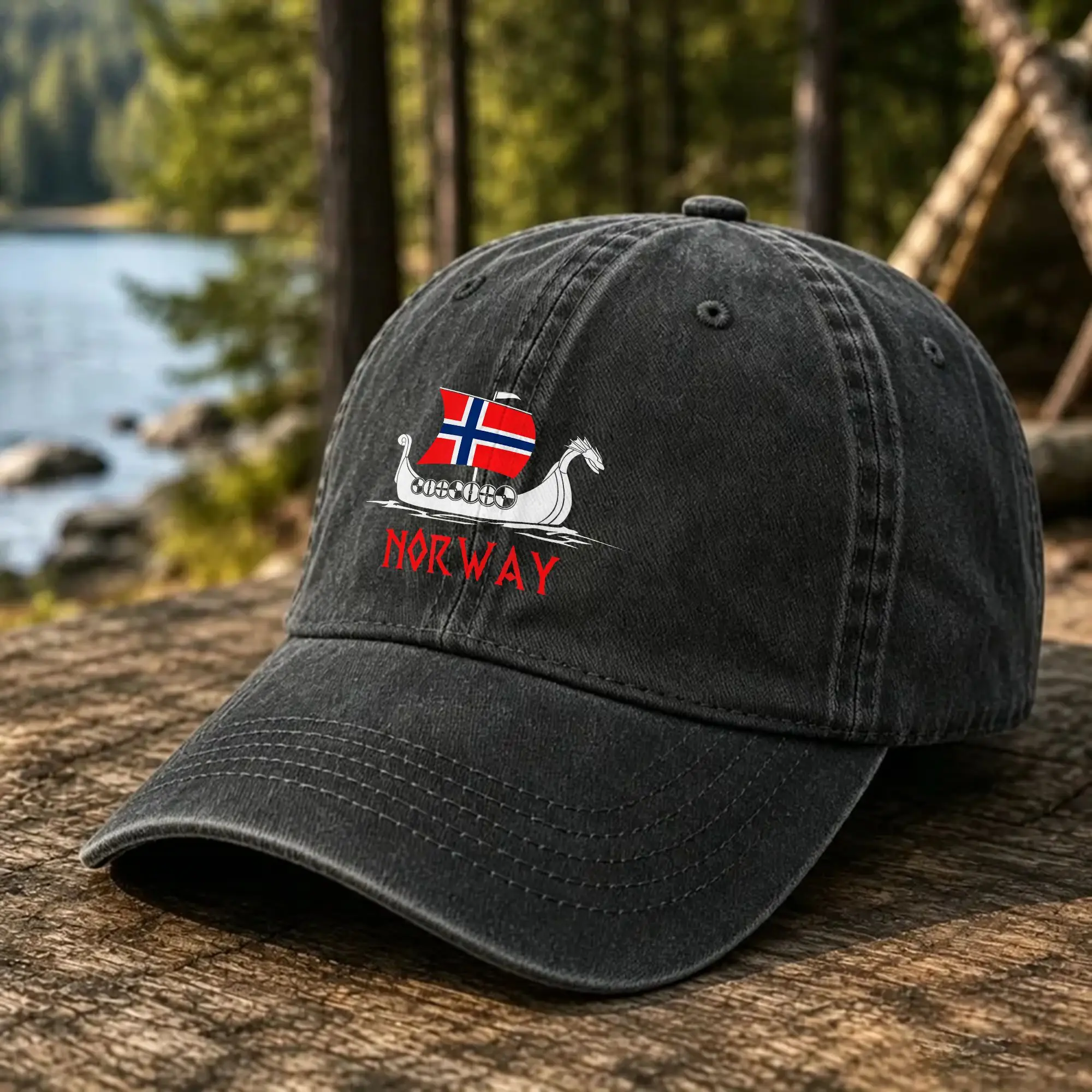 Norwegian Viking Ship Flag Boat Norway Heritage Baseball Cap For Men Adult Summer Trucker Hat Fashion Wholesale Baseball Caps