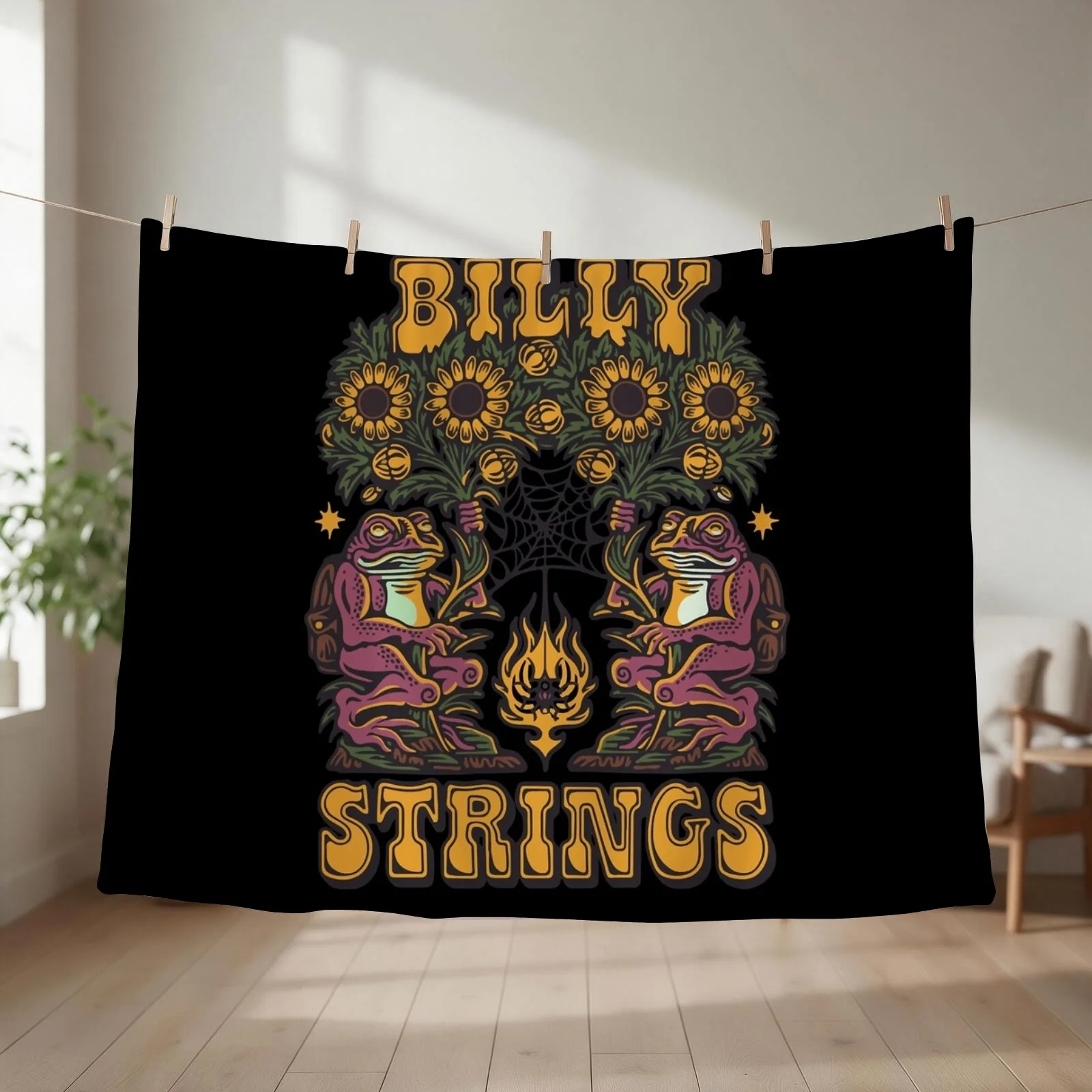 Billy Strings Throw Blanket couch cozy soft plush fuzzy picnic outdoor blanket