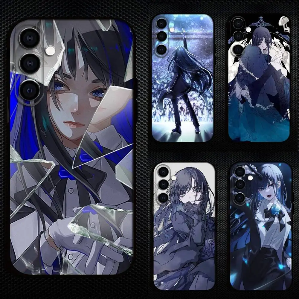

A-Ado A-Album Kyogen Phone Case For Samsung Galaxy A73,A72,A71,A70,A53,A52,A51,Others Soft Black Cover