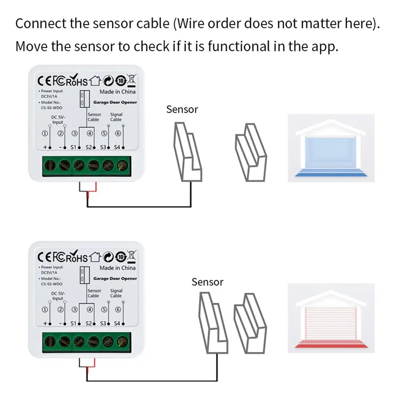 

Tuya Wi-Fi контроллер открывания гаражных ворот мобильный телефон удаленное управление через приложение для Alexa Google Home для голосового управления