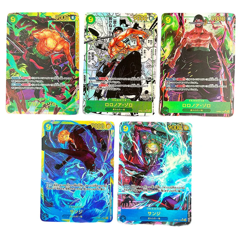 54pcs/set One Piece OP06 EB01 TCG OPCG Replica Japanese Version Zoro Reiju Luffy Sanji Nami Chopper Game Anime Collection Cards