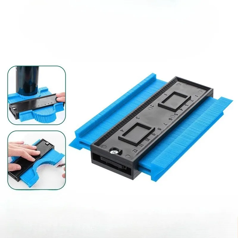 Profile Contour Gauge Shape Copier Ruler Cutting Template Multi Purpose Measuring Tool for Tile Ceramic Woodworking Construction