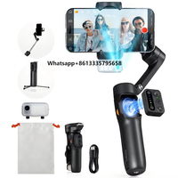 Hohem iSteady V3 Smartphone Stabilizer Ai Face Tracking 3-Axis Phone Gimbal Built-in Selfie Stick Portable iPhone15