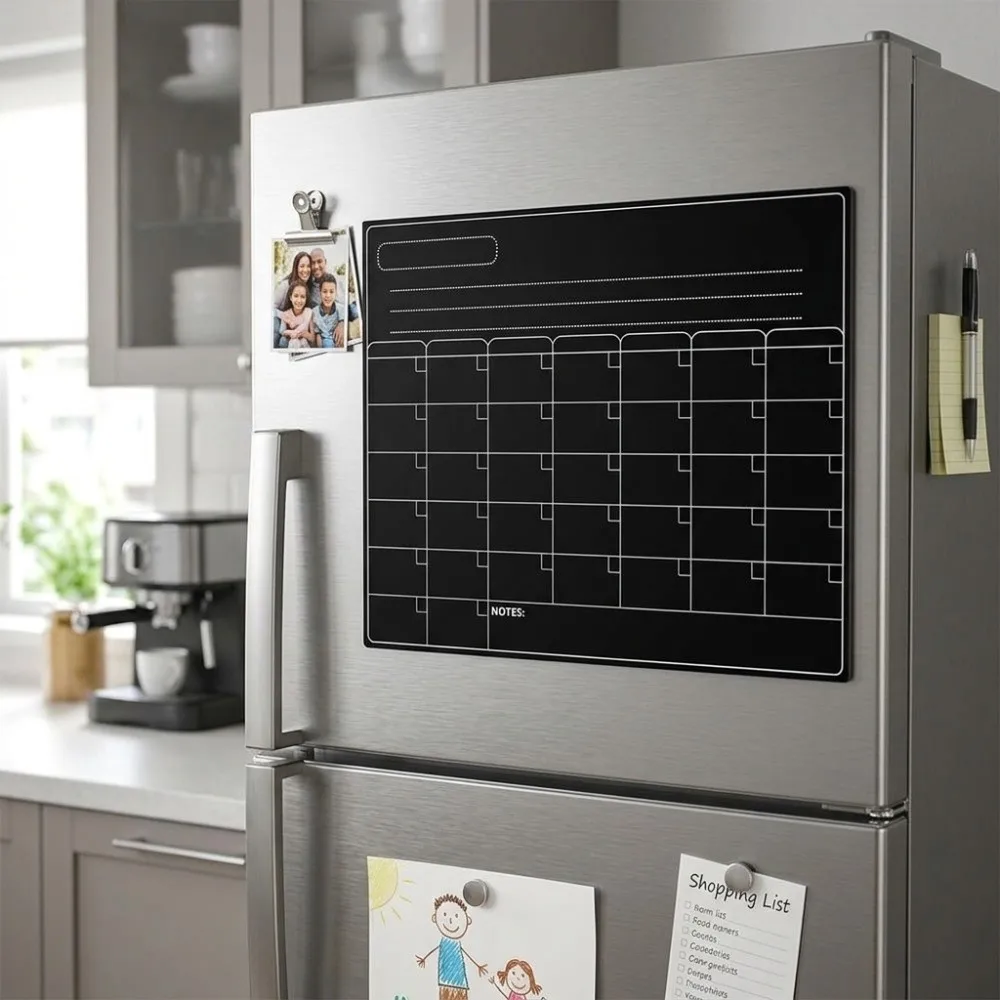 Premium Rubber Backing Dry Erase Board Hanging Design Resuable Whiteboard Calendar Practical Dry Erase Calendar Monthly Planner