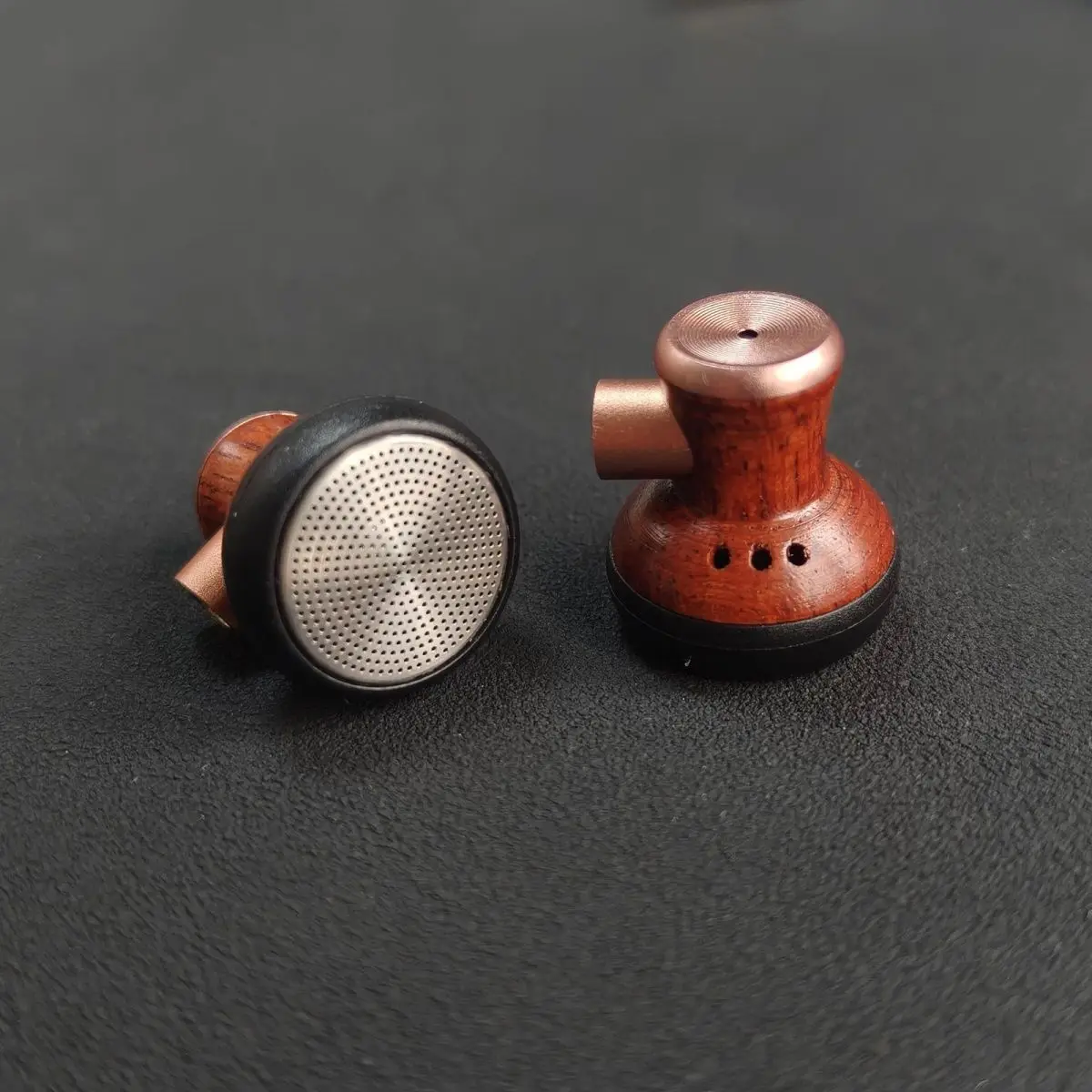 Vintage Wood In Ear Earphone MMCX Pin Flat Head Plug Full Sound Field High Analysis Human Voice Audio Headset