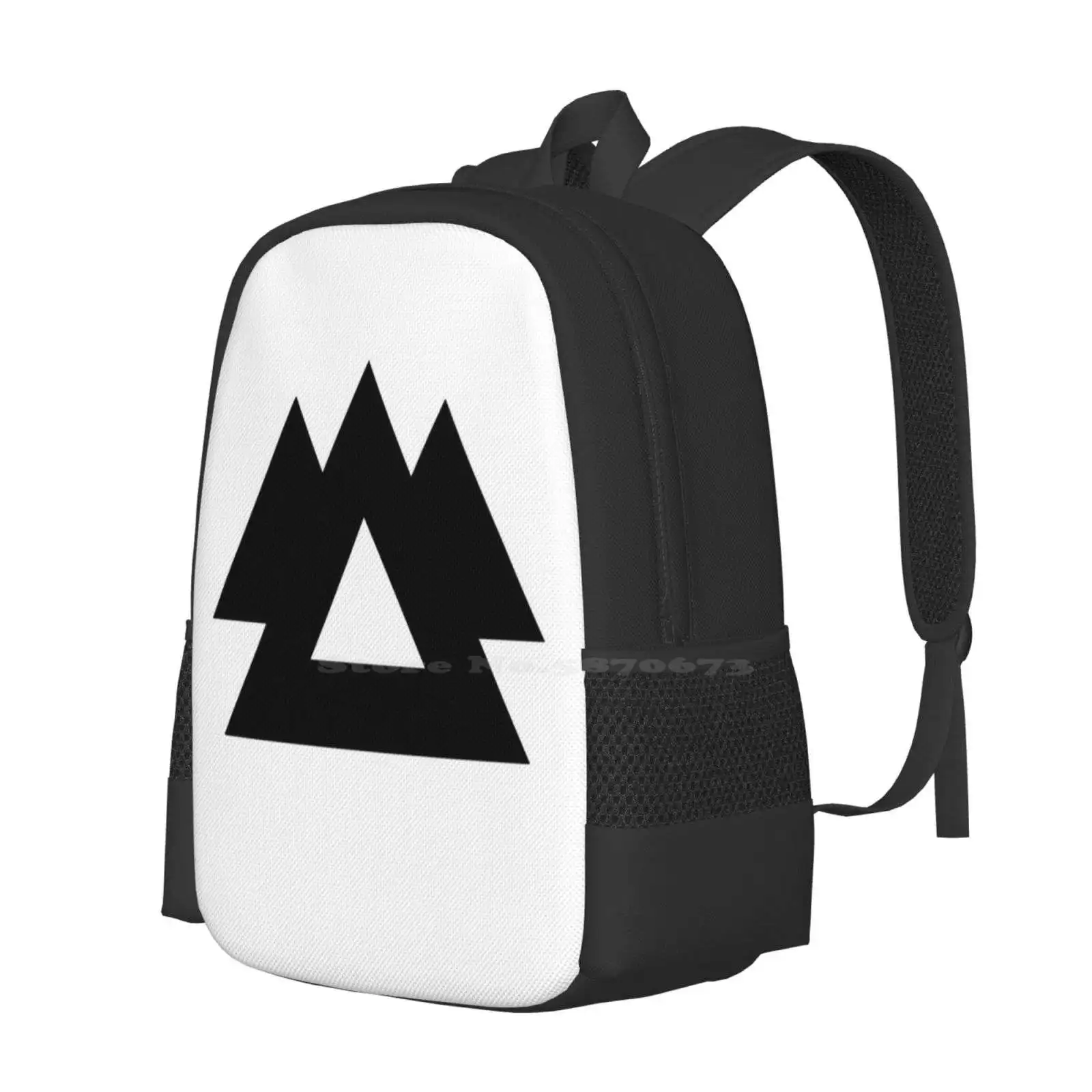 Wakaan Logo Large Capacity School Backpack Laptop Bags Wakaan Label Edm Electric Dance Music Liquid Stranger Yheti Wub Wooky