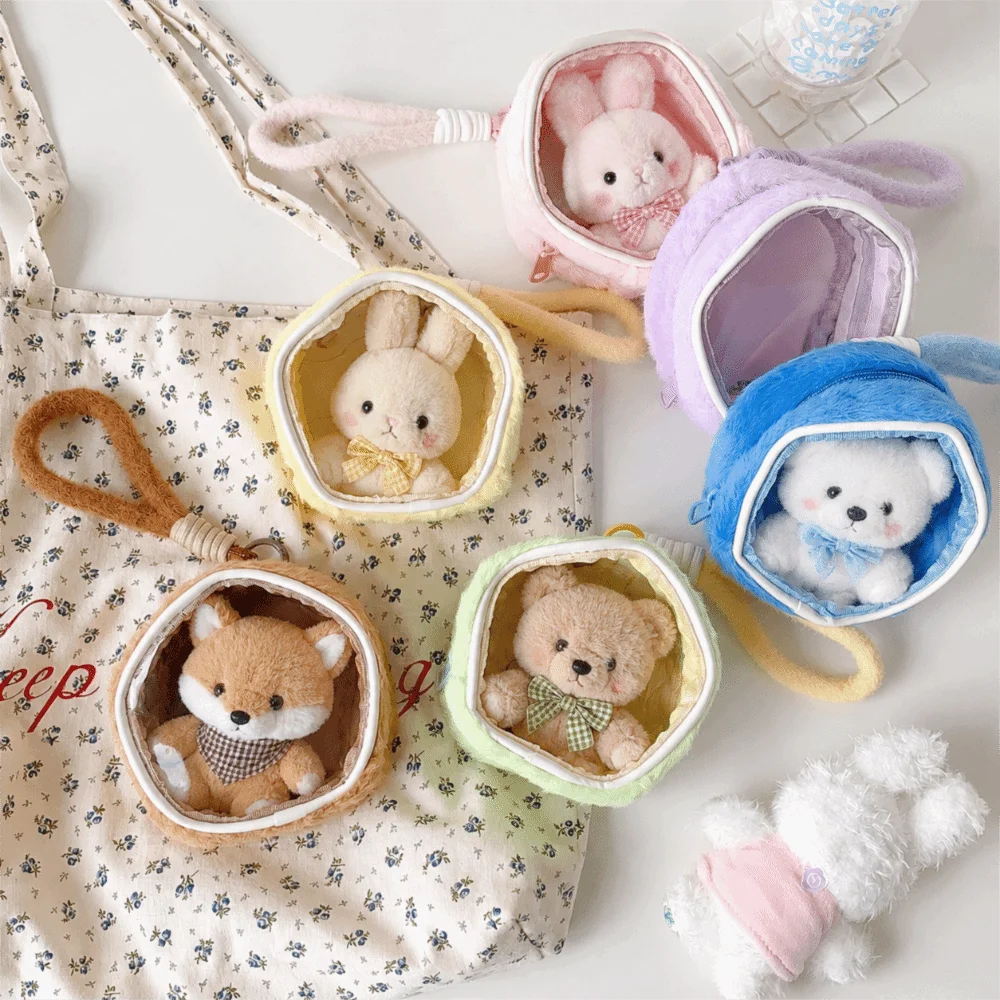 Durable Display Ita Bag Waterproof Dustproof Storage Bag Clear Going Out Bag Dolls