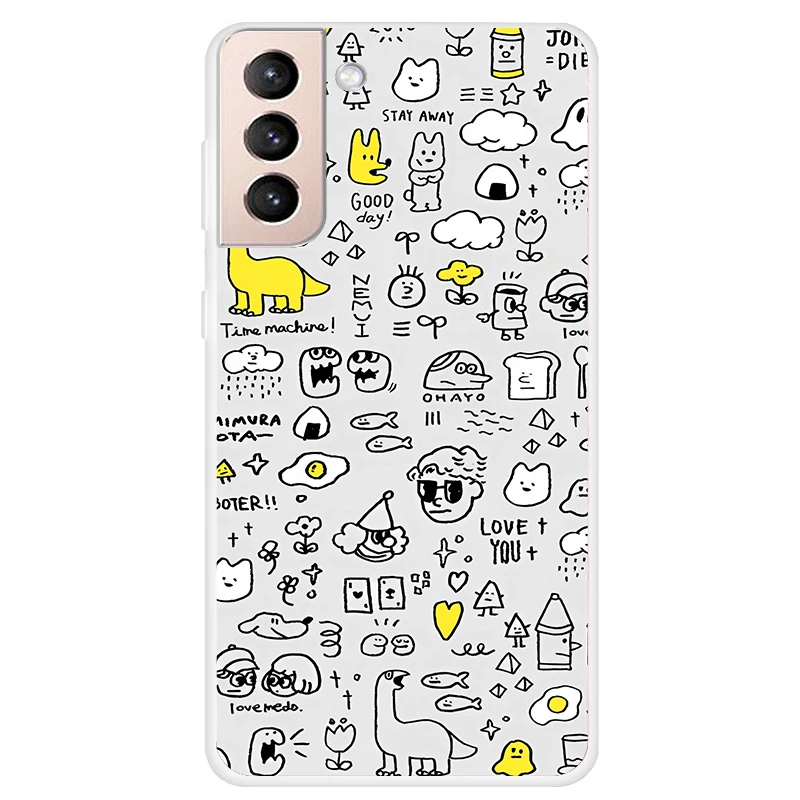 Case For Samsung Galaxy S21 5G coque Silicone TPU Back Cover On for Galaxy S21 galaxy S 21 luxury marble clear Shockproof shell