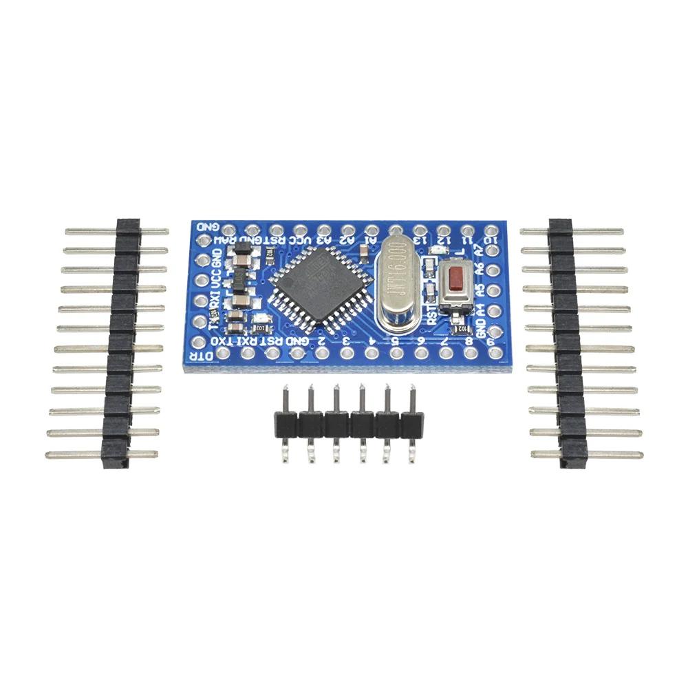 มินิ 5V ปลั๊กอินคริสตัล Oscillator ATMEGA168 บอร์ดควบคุมสีฟ้าบอร์ดพัฒนาโมดูลนาโนที่เข้ากันได้