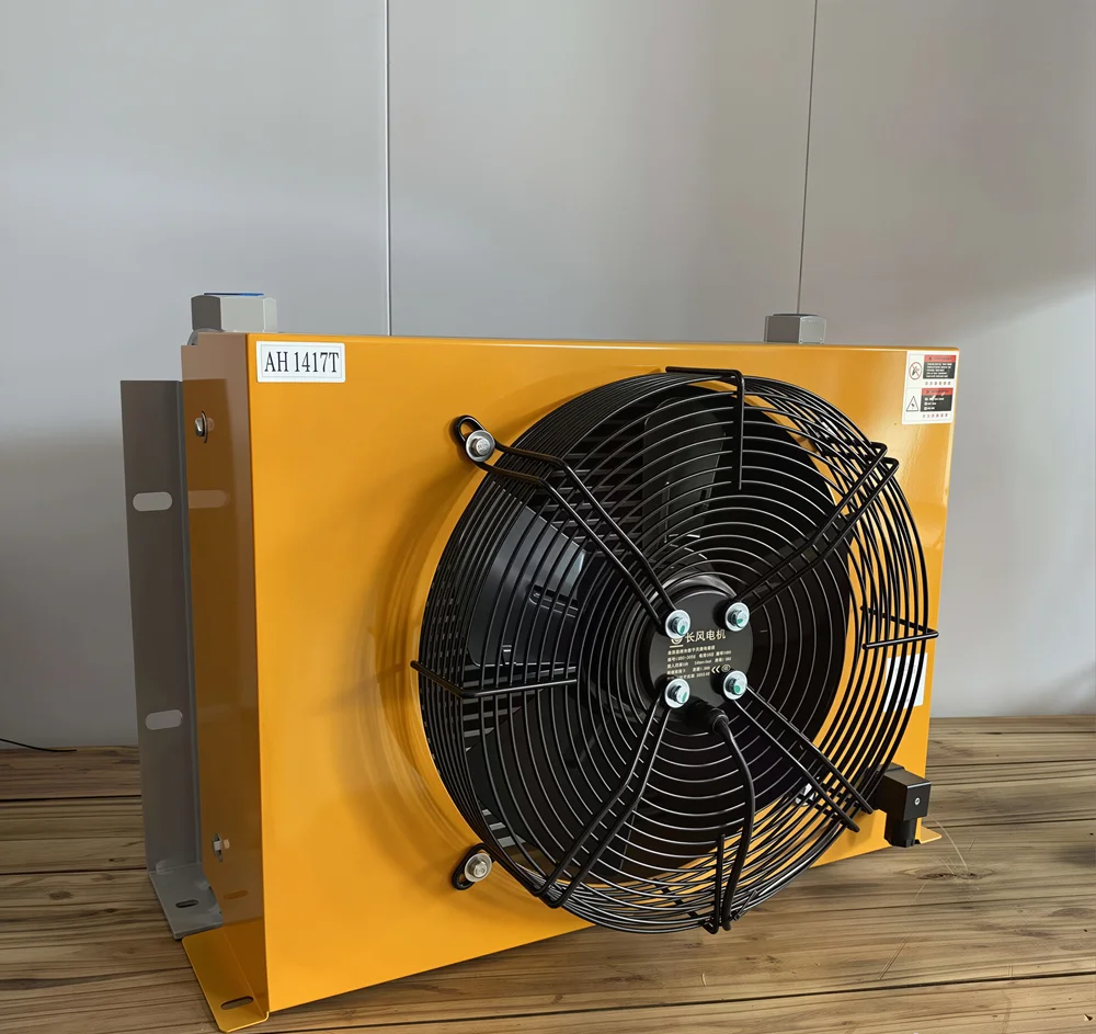 Hydraulic Air Cooler Brazed Radiator AD Series Engineering Type Horizontal Reinforced Oil Cooler 150L/min Flow Rate