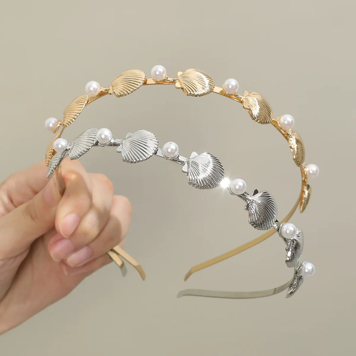 New Elegant Hairband Pearl Head Band  Shell Starfish Sweet Hair Hoop Graceful Headband Women High End Hair Accessories