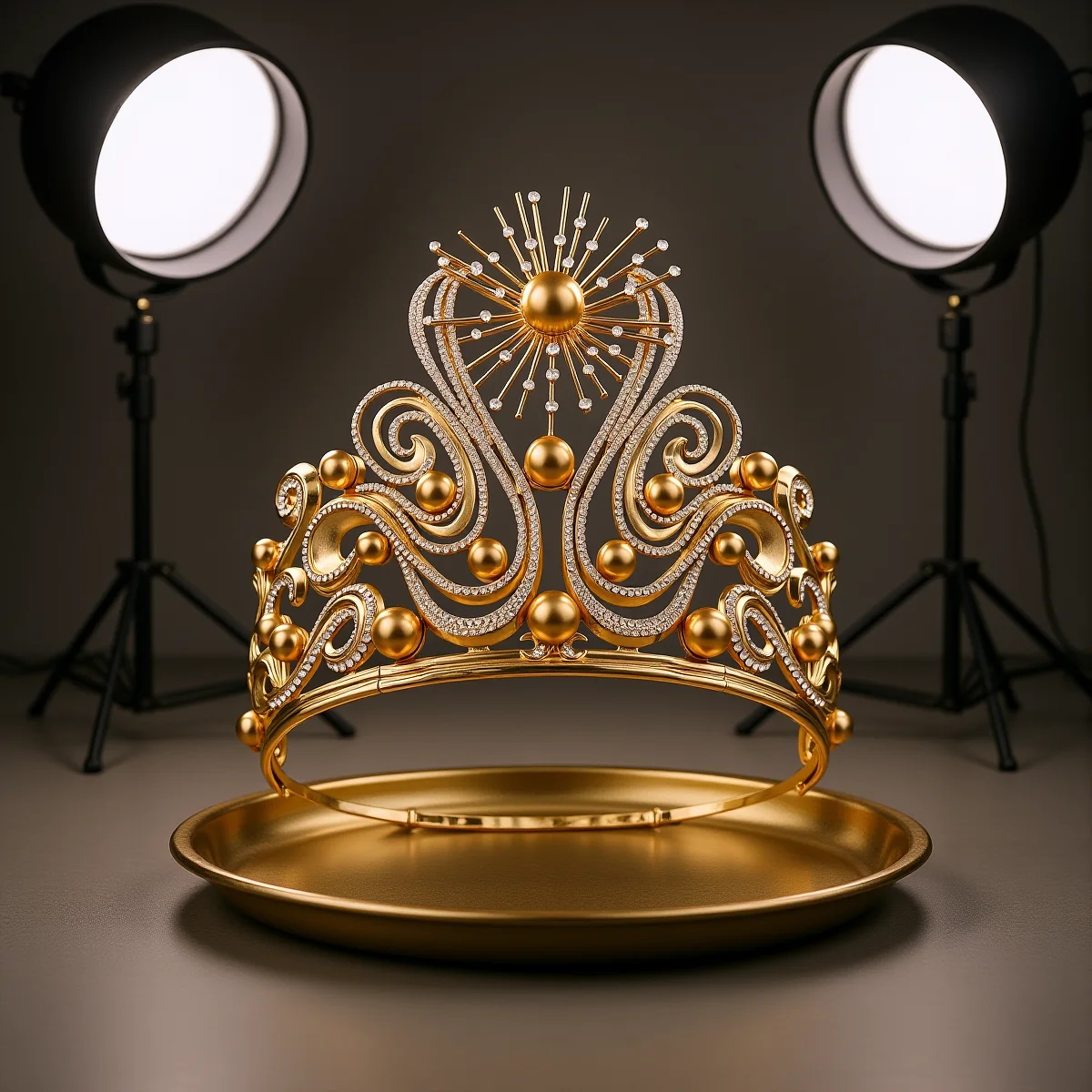 التيجان الكبيرة والتيجان الباروك حجر الراين اللؤلؤ تصاميم الأميرة الإكليل العروس الزفاف رباطات الجمال مسابقة حفلة diadema