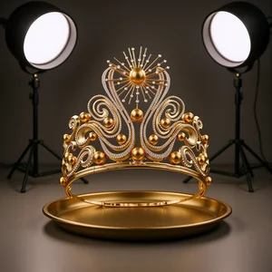 Big Tiaras and Crowns Baroque Rhinestone Pearls Designs Princess Diadem Bride Wedding Headbands Beauty Pageant Party diadema