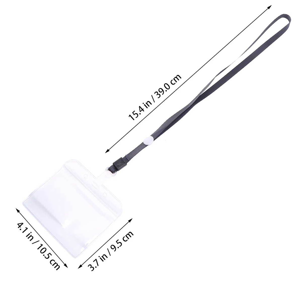 Porta documenti impermeabile in PVC trasparente da 20 pezzi Custodia di sicurezza trasparente per carte di denaro Licenza Bus Badge Fabbrica Lavoratore Studente Ufficio