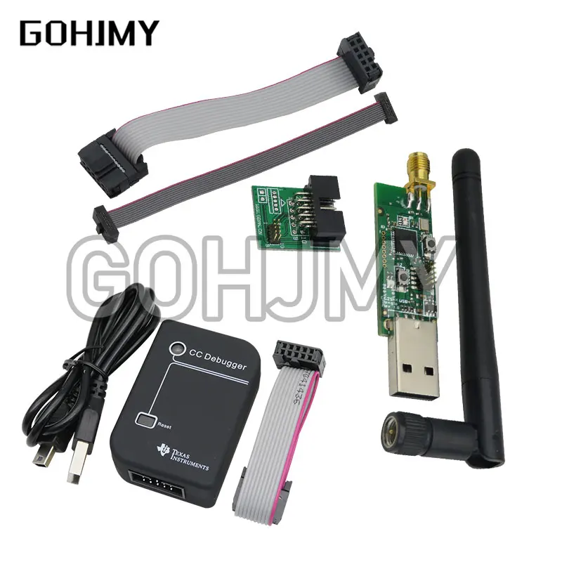 CC2531 Zigbee Emulator CC-Debugger USB Programmer CC2540 CC2531 Sniffer with antenna Bluetooth Module Connector Downloader Cable