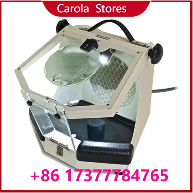 Foredom MALC 15 Lighted Work Chamber Jewelers Magnifying Work Station with Dust Collector Air Blower 2.5 X 10 X Lens