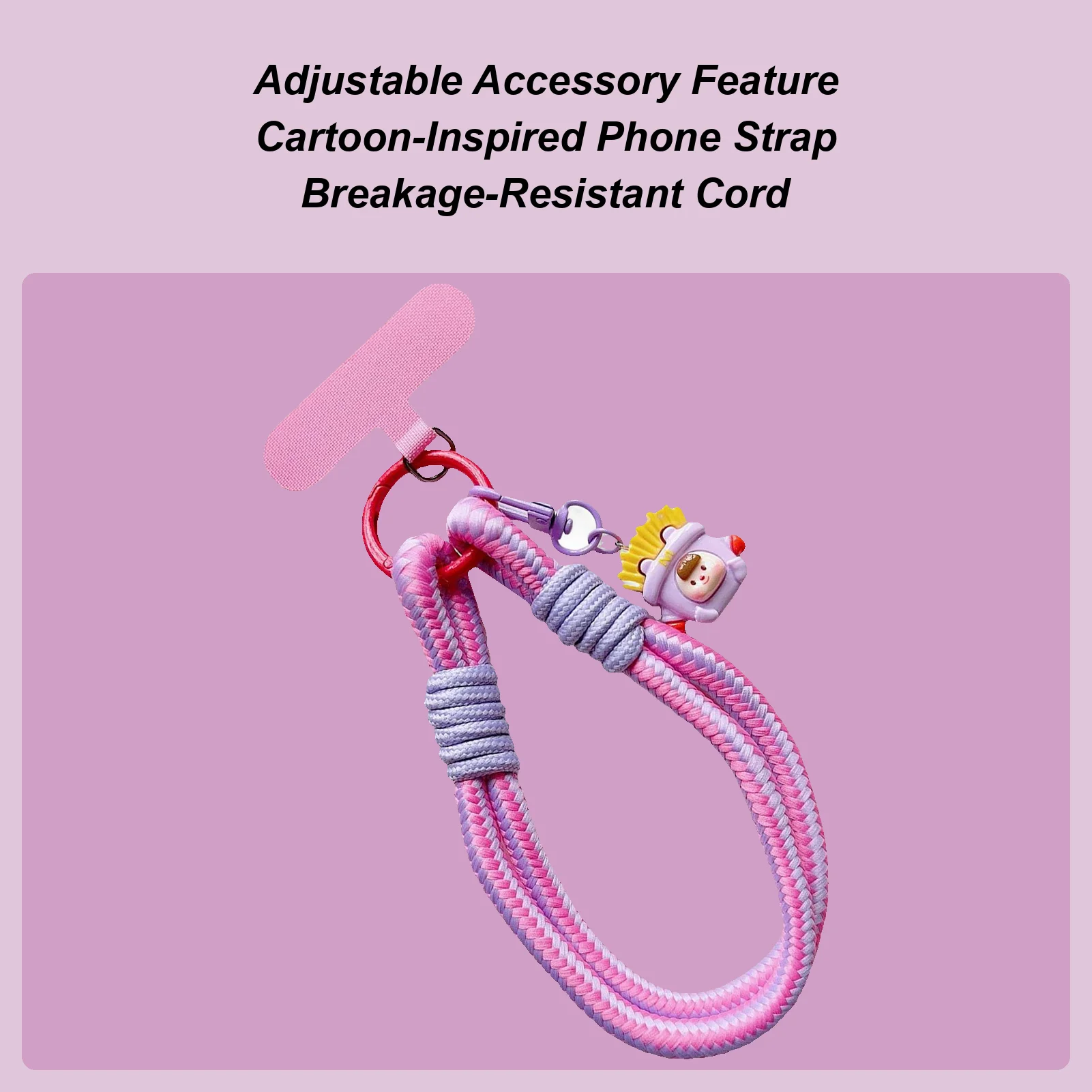 

Креативный мультяшный чехол для мобильного телефона, универсальная универсальная короткая веревка, противоугонный брелок, ремешок, милый брелок для телефона, аксессуар