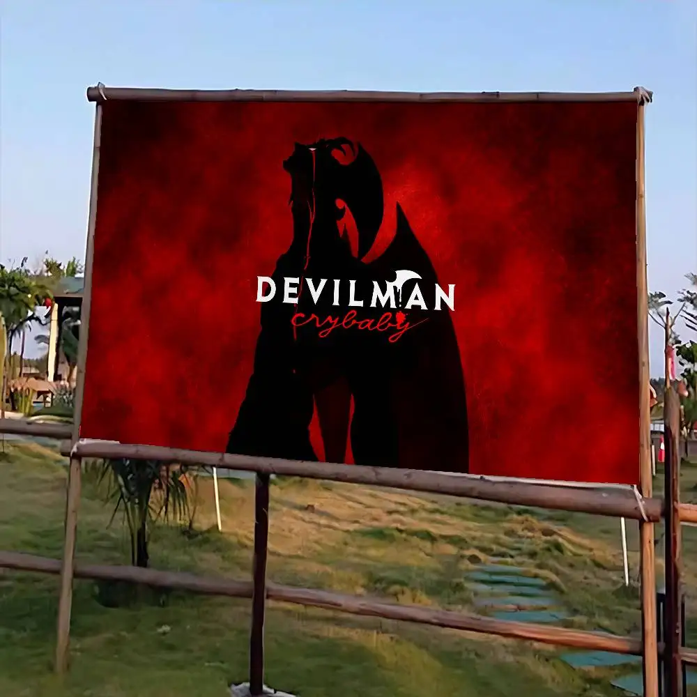 Devilman Crybaby Anime Printed Large Flag Art Science Fiction Room Home Decor Decor Banner