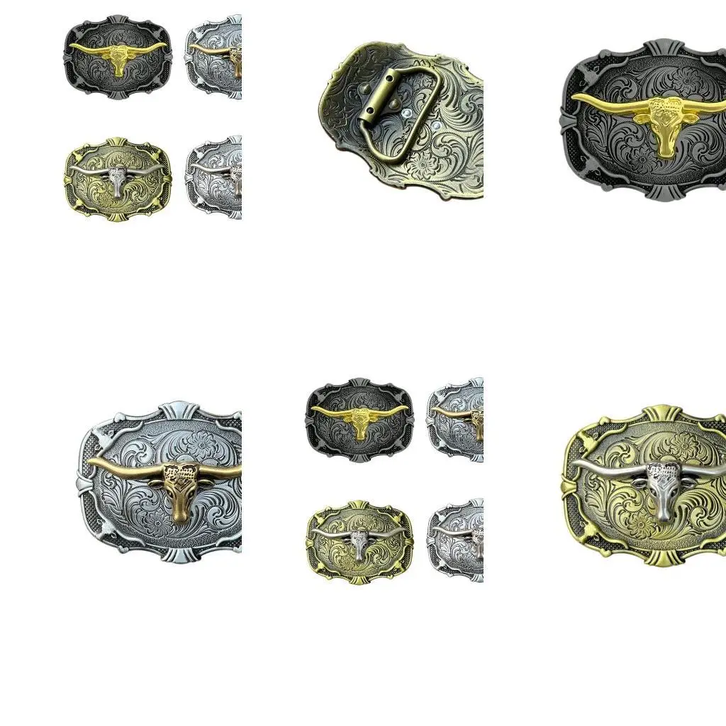 R1WE رعاة البقر استبدال مشبك راعية البقر الأزهار النقوش حزام مشبك صور الدعائم