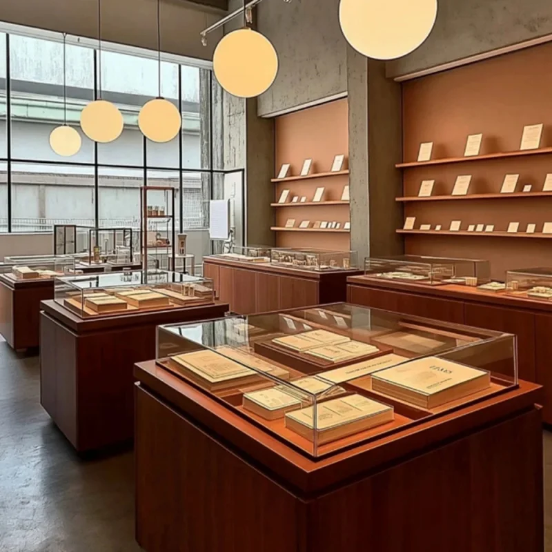 custom.Wall Mounted Jewelry Display Cabinet Jewelry Studios Adapts to Different Jewelry Showcase