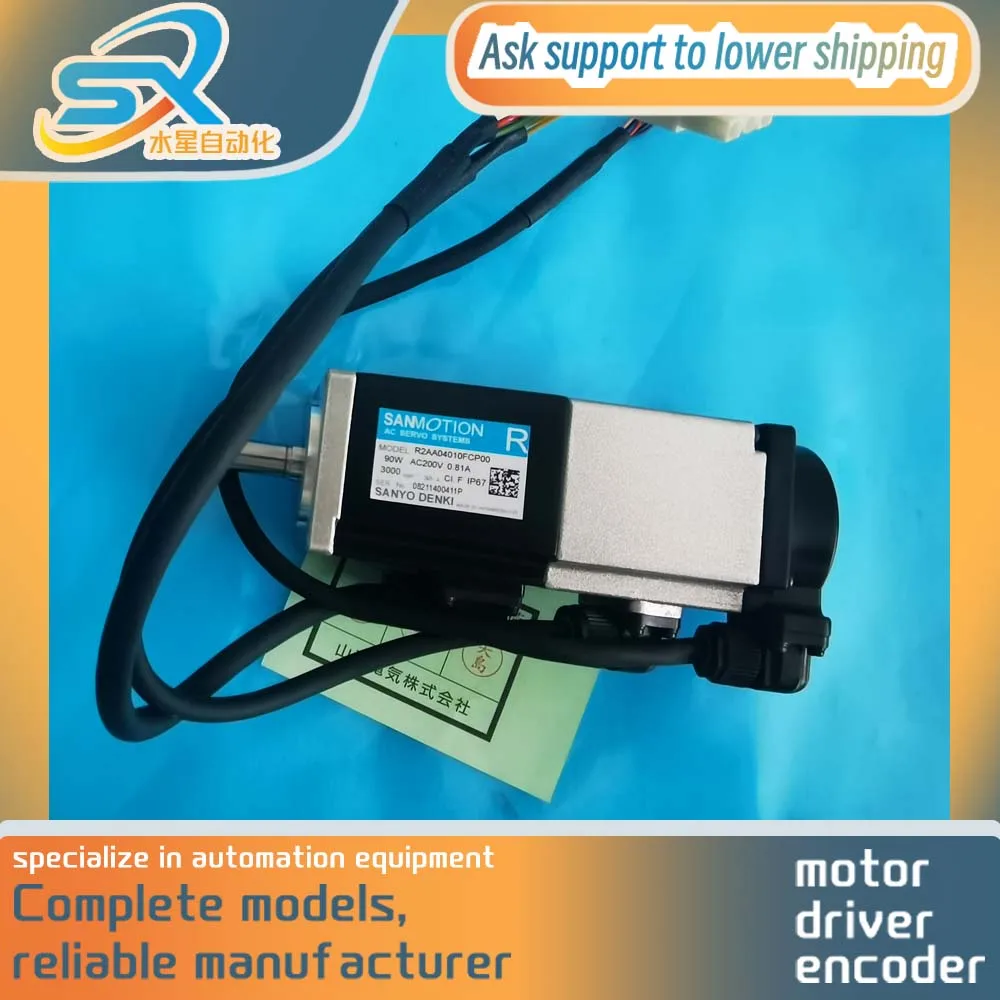 

Sanyo Servo Motor For Robotics R2AA04010FCP00 90w For Industriall Automation