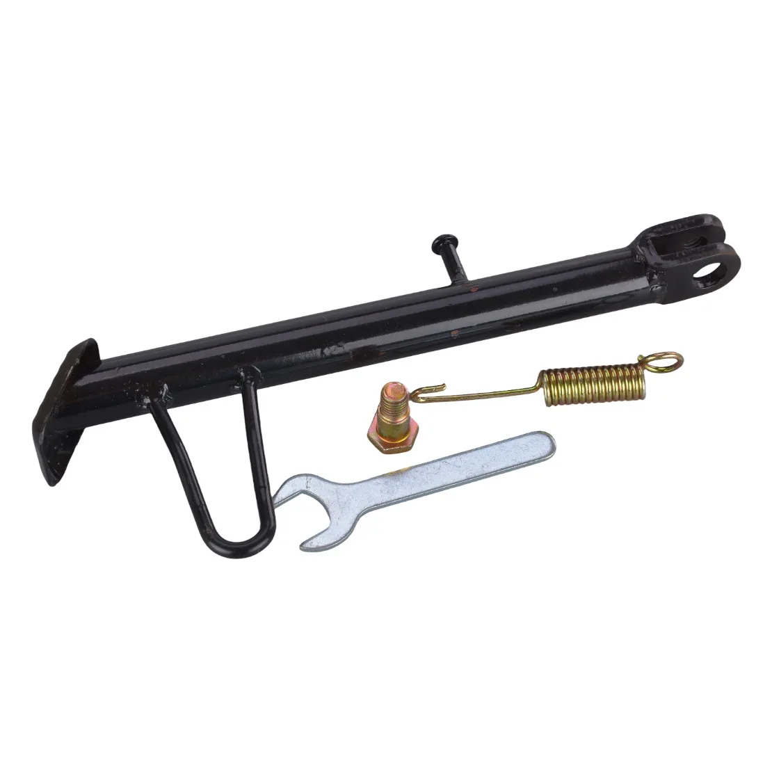 

24cm Black Motorcycle Anti-Slip Kickstand Foot Side Stand Support Parking Leg