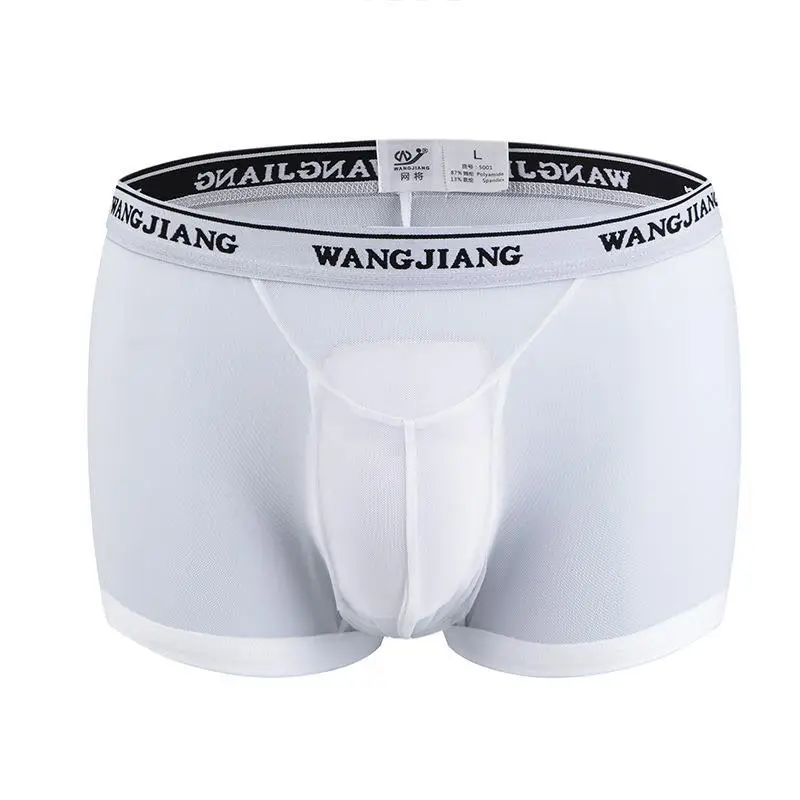 U Convex Boxer Sissy Panties Gay Underpants Big Pouch Boxershorts Penile Hole Briefs Male Large Bag Underwear Men Pantaion Thong