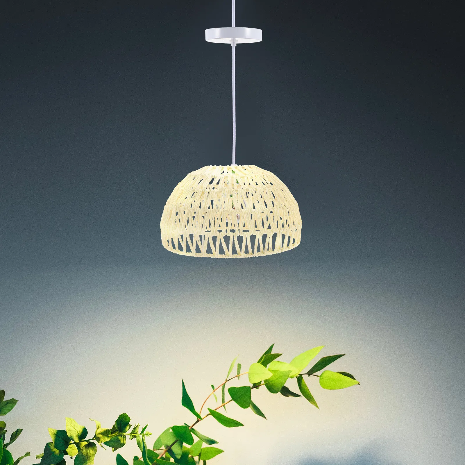 

Плетеный абажур для потолочного светильника из ротанга, натуральный тканый чехол для лампы, для гостиной, спальни, офиса, кабинета, декоративный светильник для внутреннего освещения