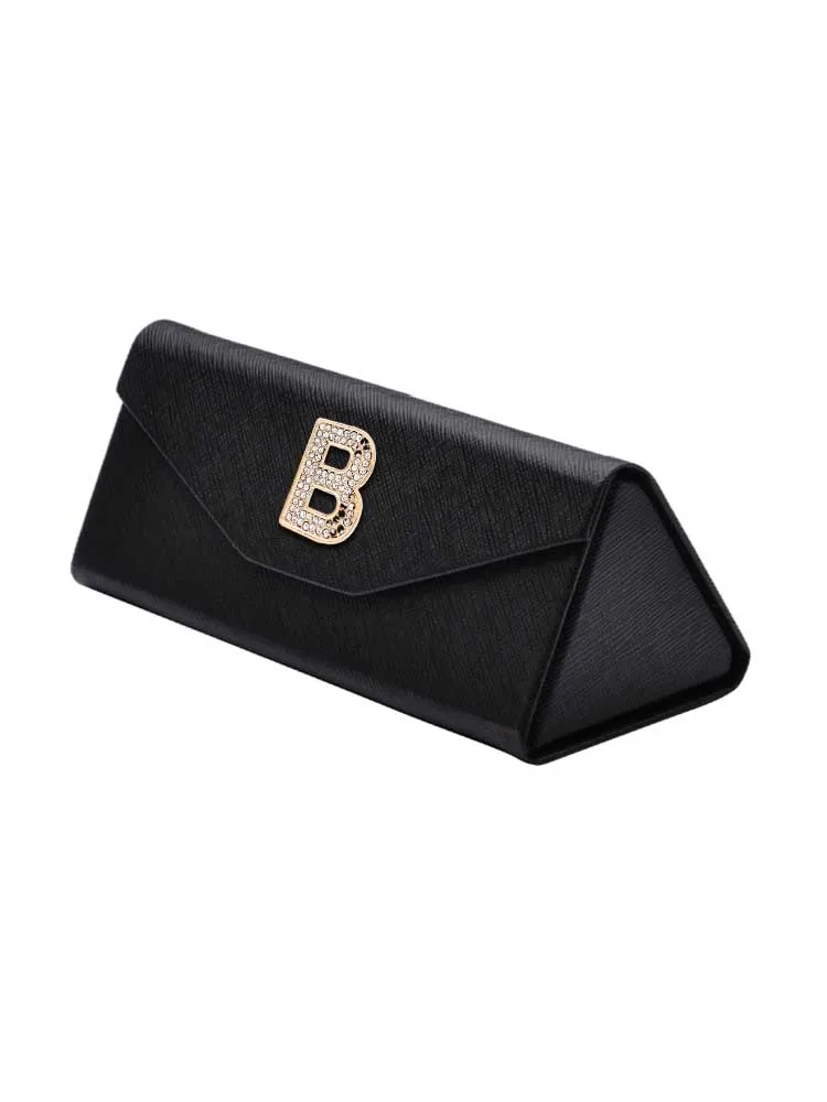 Customized PU Eyewear Cases Retro Inspiration with Modern Portability Personalized Customer Name for Women Two-Toned Letter Craf