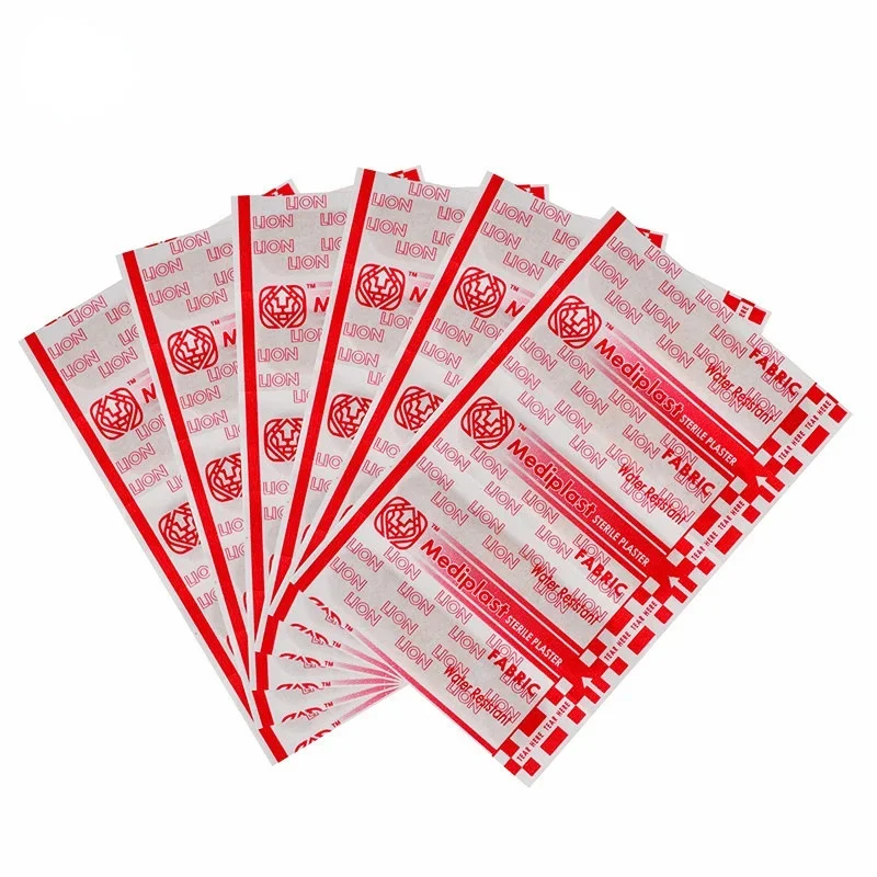 Imagem -03 - Não Tecido Band Aid Ferida Gesso para Tiras de Primeiros Socorros Ataduras Adesivas Respiráveis Ferida Vestir Remendo 100 Pcs por Conjunto