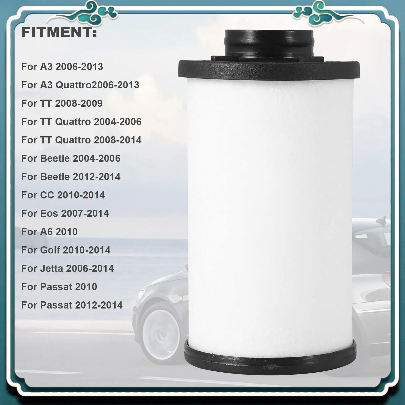 

Фильтр трансмиссии ABTU-автоматической трансмиссии DSG 02E305051C для Beetle Passat Eos для A3 DQ250 02E398051 02E-305-051-C