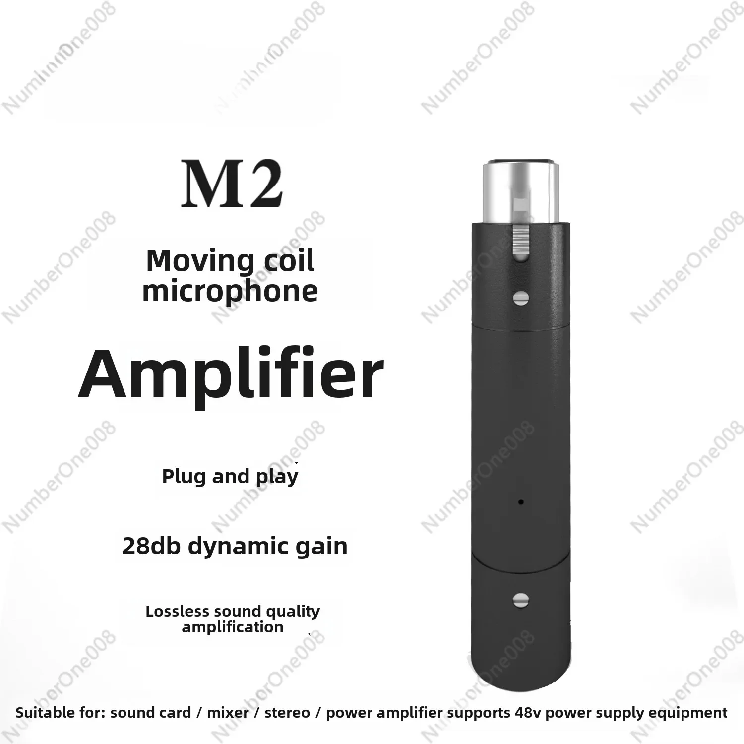 Audioiesp M2 Dynamic Microphone Preamplifier SO8 Microphone Professional Sm58 Microphone Amplifier