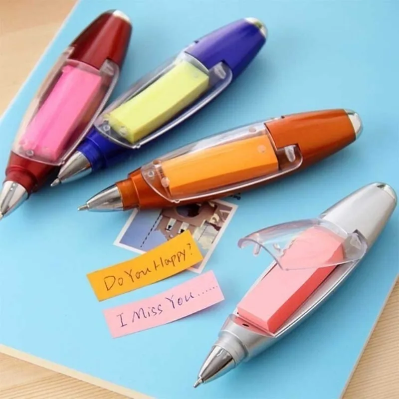 

Creative Stationery Ballpoint Pen Lanyard Notes LED Lights Ballpoint Students School Supplies