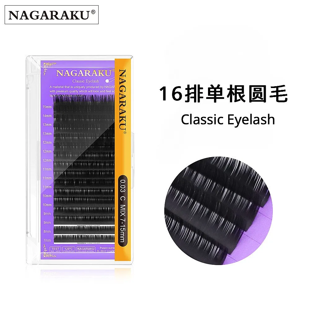 16 Rows Single Root Round Lash JBC CDD Curl Soft Comfortable Manual Blooming Eyelash Extensions