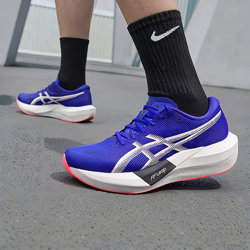 

Asics Men SUPERBLAST 3 Blue Orange Lightweight Breathable Mesh Racing Marathon Running Shoes 1013A183-400
