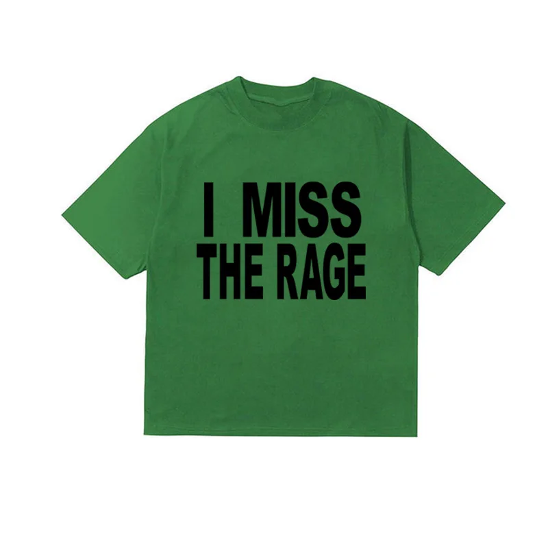 تي شيرت مطبوع عتيق للرجال والنساء تي شيرت بانك إيمو روك أفتقد الغضب تي شيرت كبير الحجم بأكمام قصيرة ملابس جمالية شارع العليا