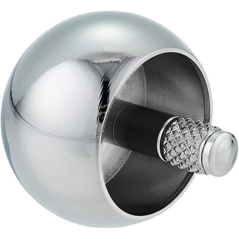 WOWFU-3X Tippe Top Metal Flip Over Top Stainless Steel Spinning Top Hadiah Luar Biasa, Perak