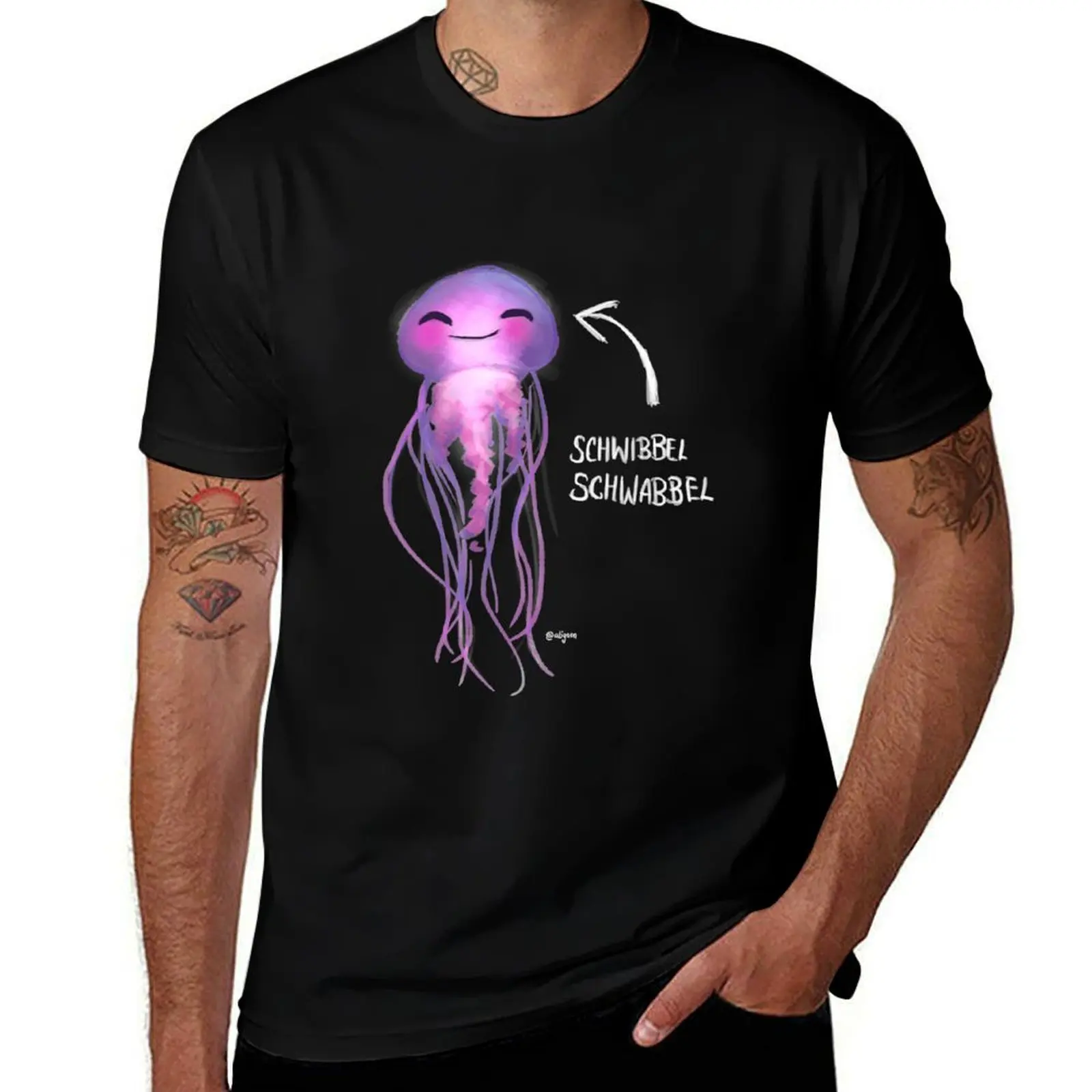 

Schwibbel Schwabbel T-Shirt man t shirts high quality luxury brand funny t shirts man T-Shirt