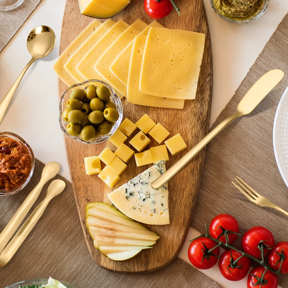 

1 комплект, набор ножей для сыра, лезвия из нержавеющей стали, эргономичная ручка, кухонные принадлежности, разбрасыватель масла, десертная вилка, ложка для сыра