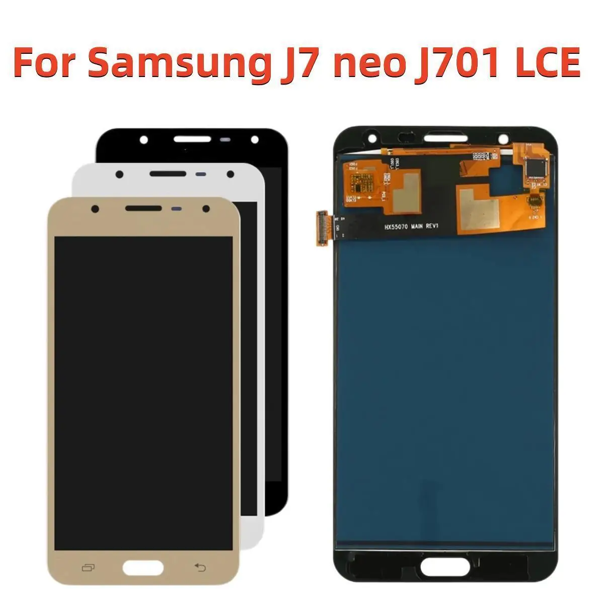 

5.5 " Incell For Samsung Galaxy J7 neo J701 J701F J701M AMOLED LCD Display Touch Digitizer Screen Brightness Adjustment