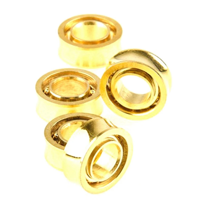 16 Pcs Steel Gold-Plated R188 KK Bearing Speed Responsive Bearings R188 U Groove For Yoyos Models image 6